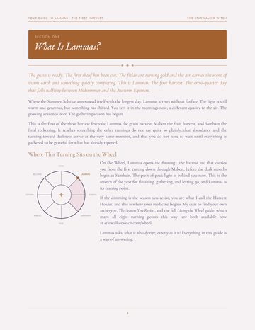 The page titled What Is Lammas?